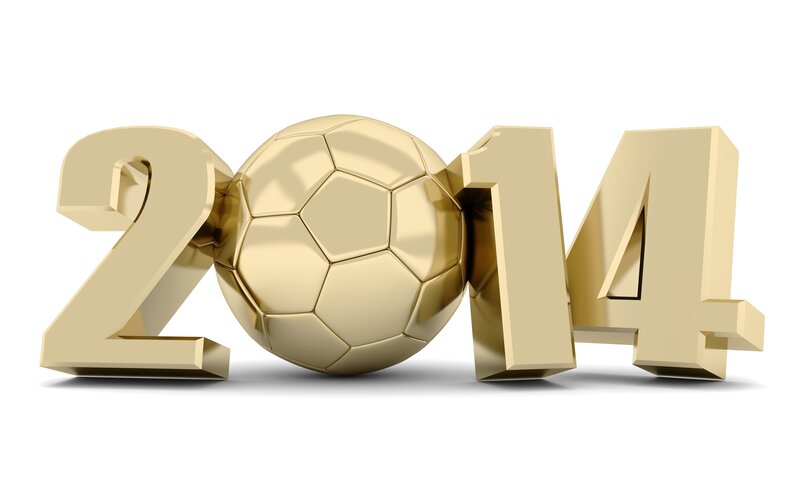Golden Soccer Ball and Numbers