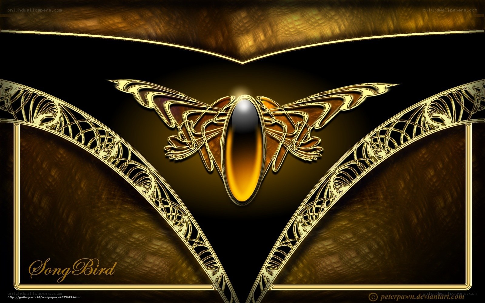 golden songbird emblem