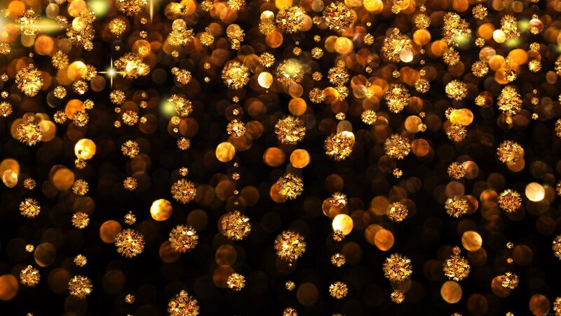 Golden Sparkles on Black