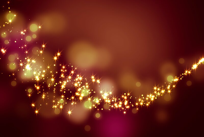 Golden Sparkles on Dark Background
