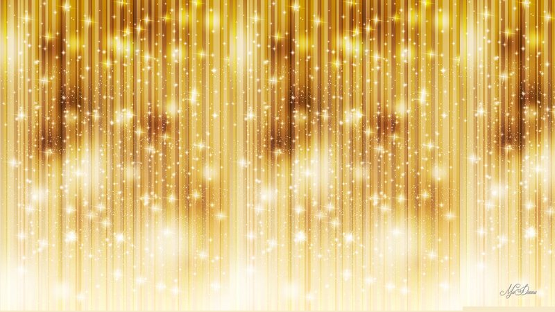 Golden Sparkles on Vertical Stripes