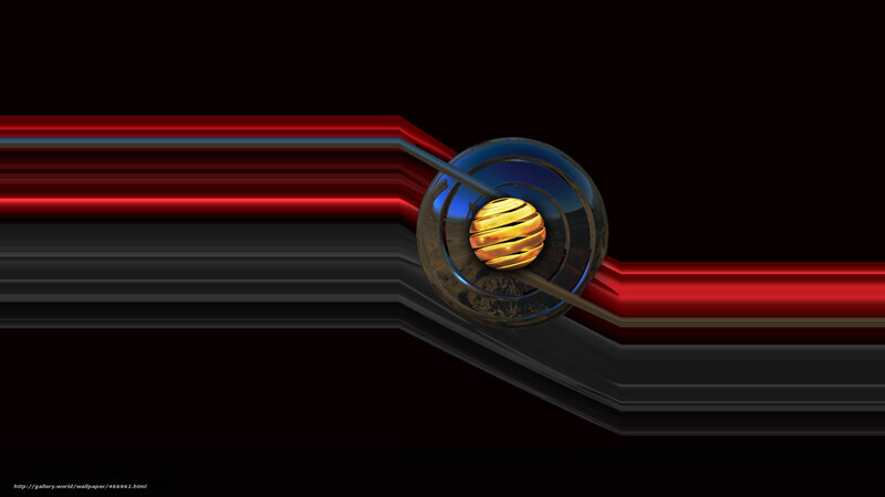 Golden Sphere in Ring — Black