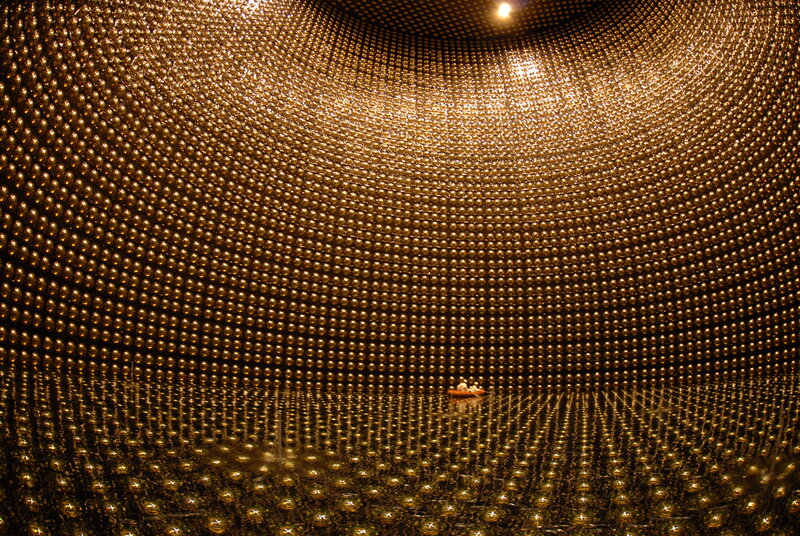 golden sphere installation