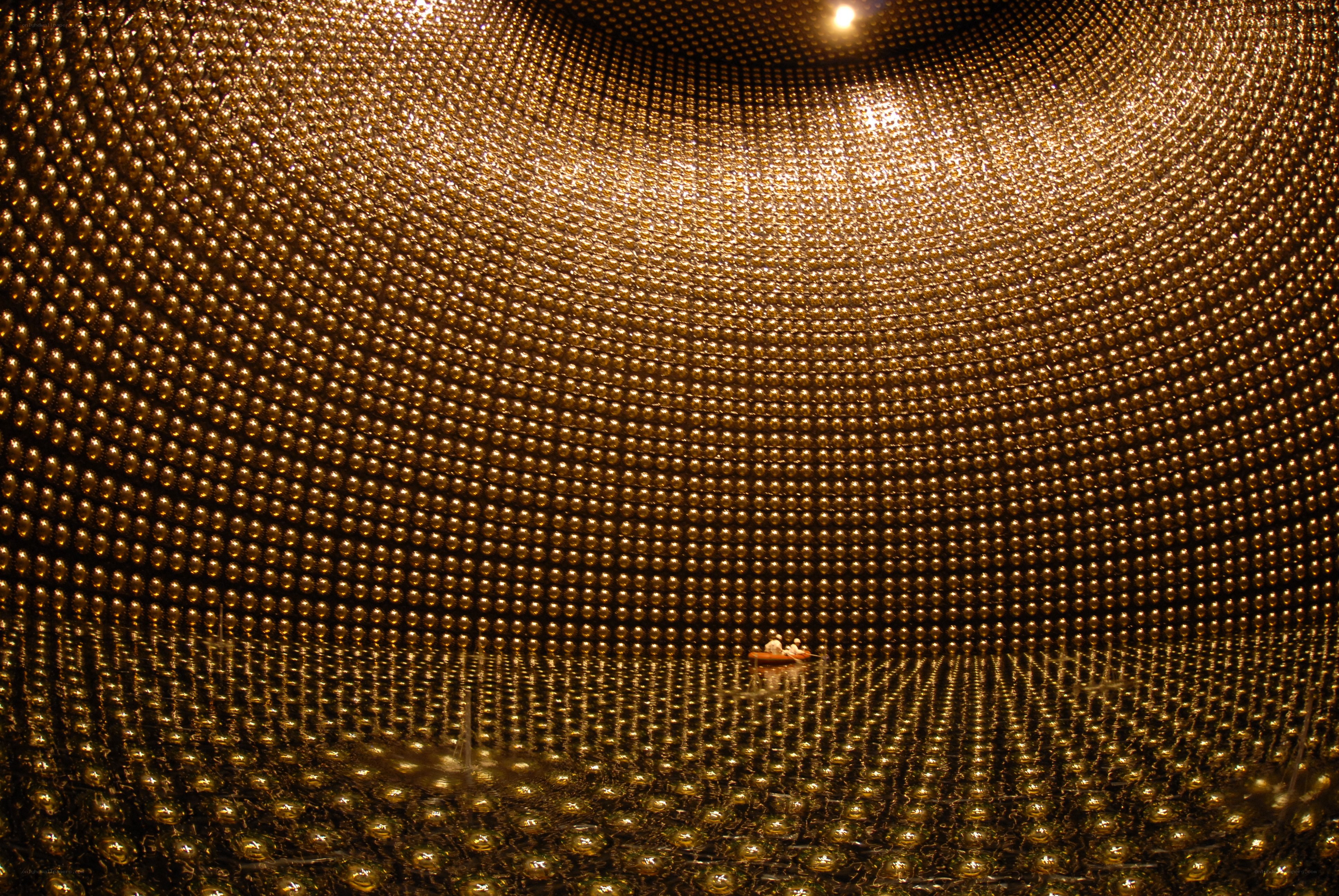 golden sphere installation