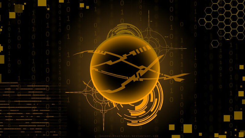 Golden Sphere with Circuitry