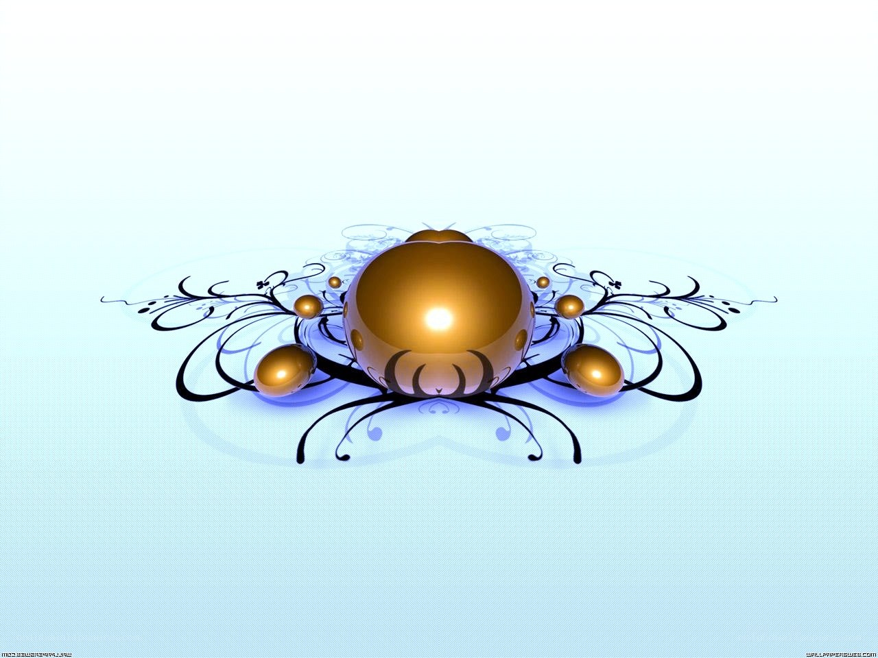 golden sphere with ornate design