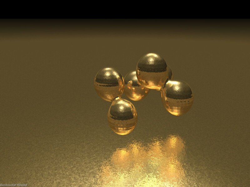 golden spheres cluster
