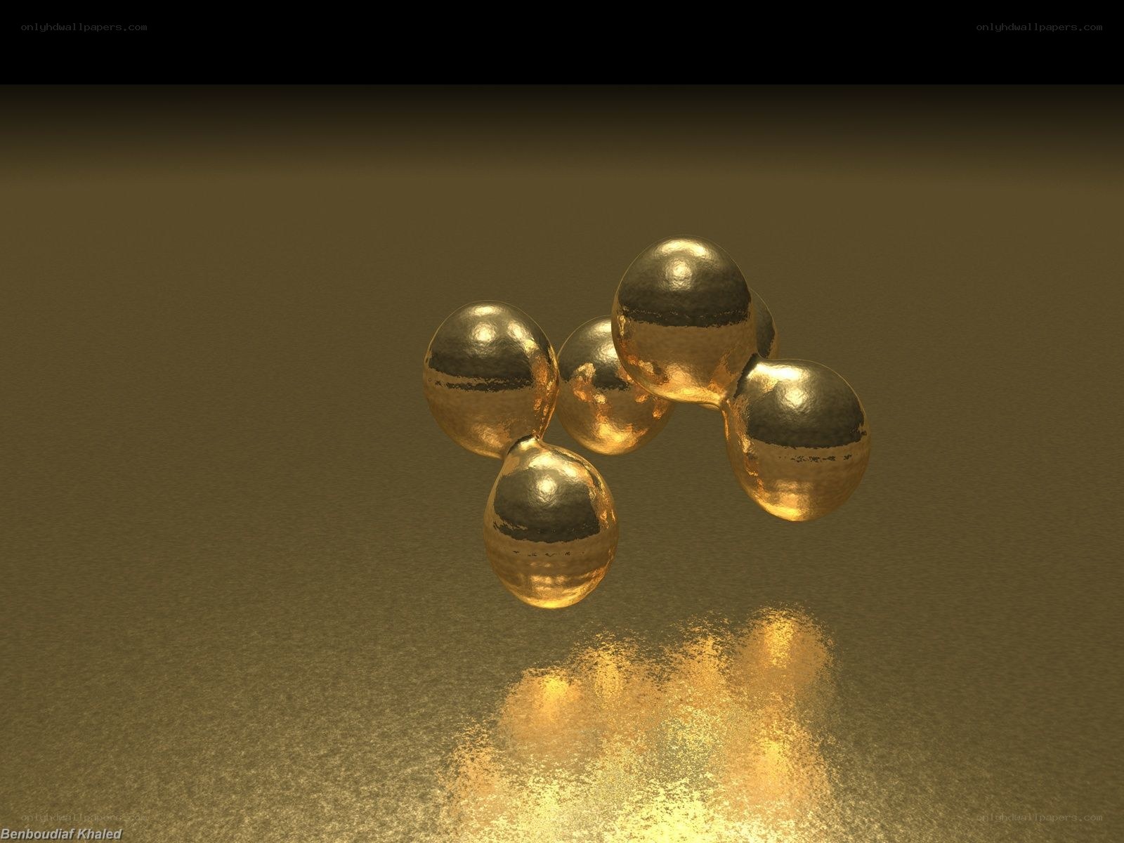 golden spheres cluster