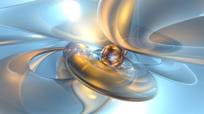 Golden Spheres in Swirls