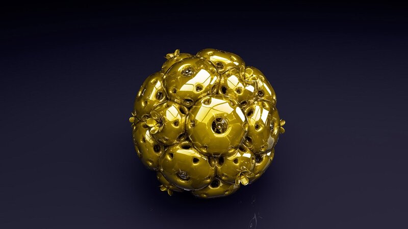 Golden Spherical Object