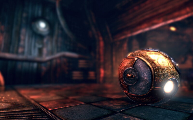 Golden Spherical Robot — Gold
