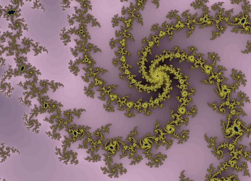 golden spiral fractal pattern