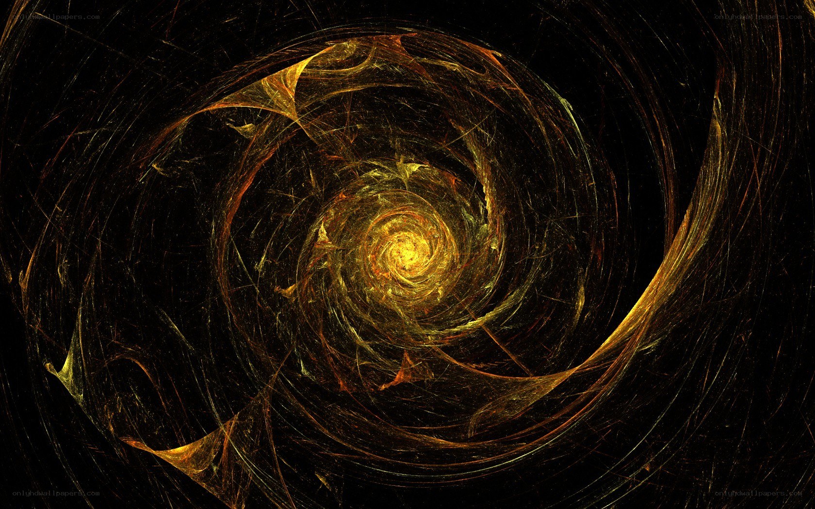 golden spiral fractal pattern