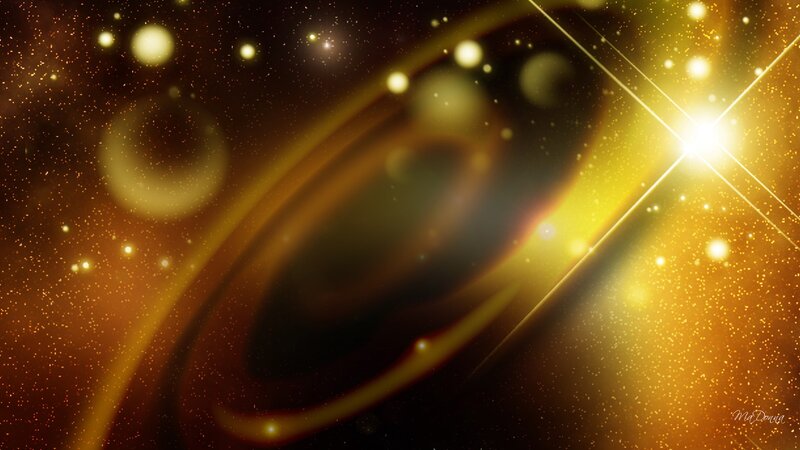 Golden Spiral Galaxy — Gold