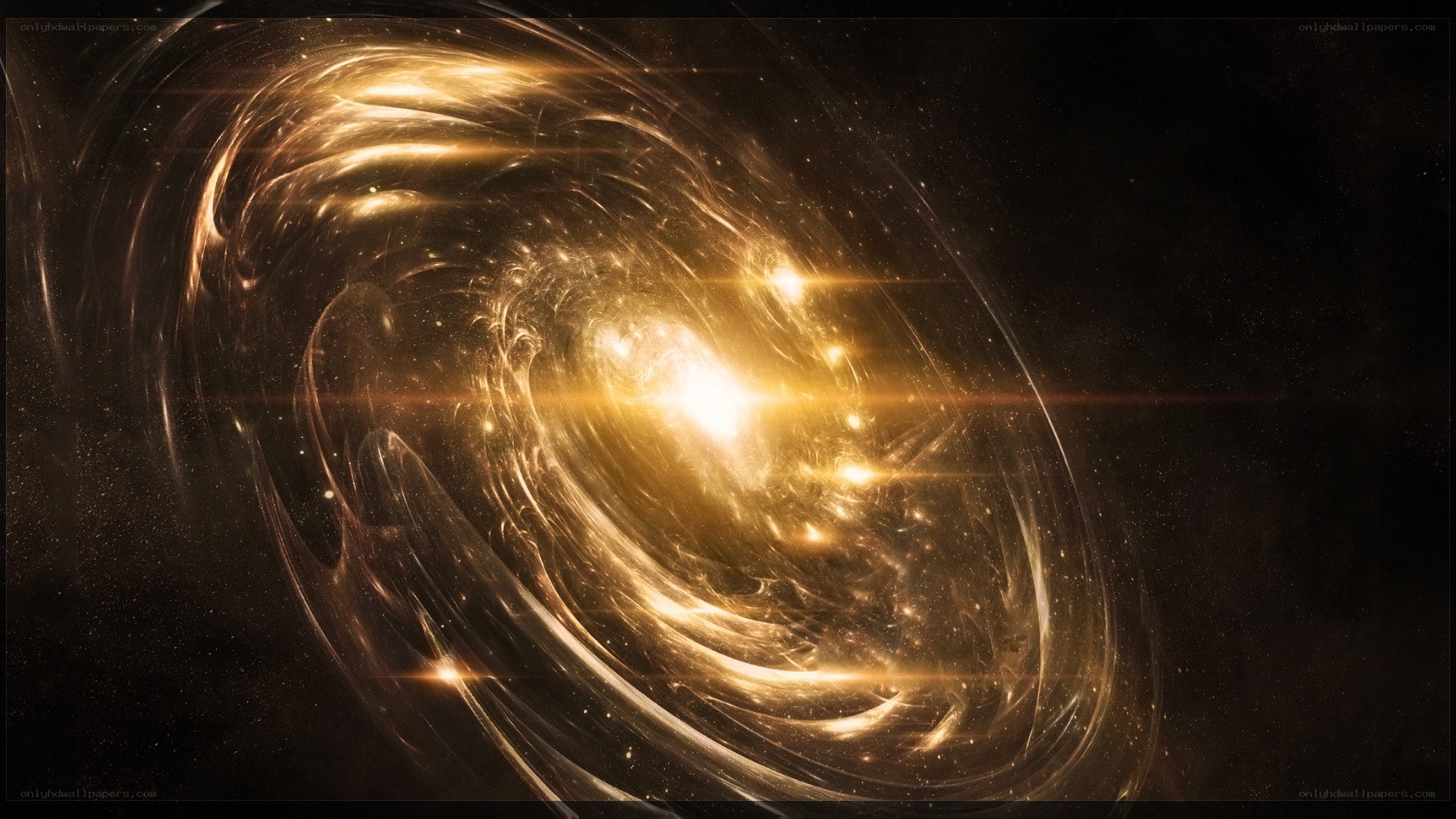 golden spiral galaxy