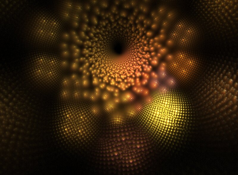 Golden Spiral Pattern — Gold, Hypnotic