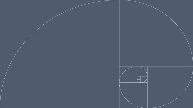 Golden Spiral Pattern — Gray