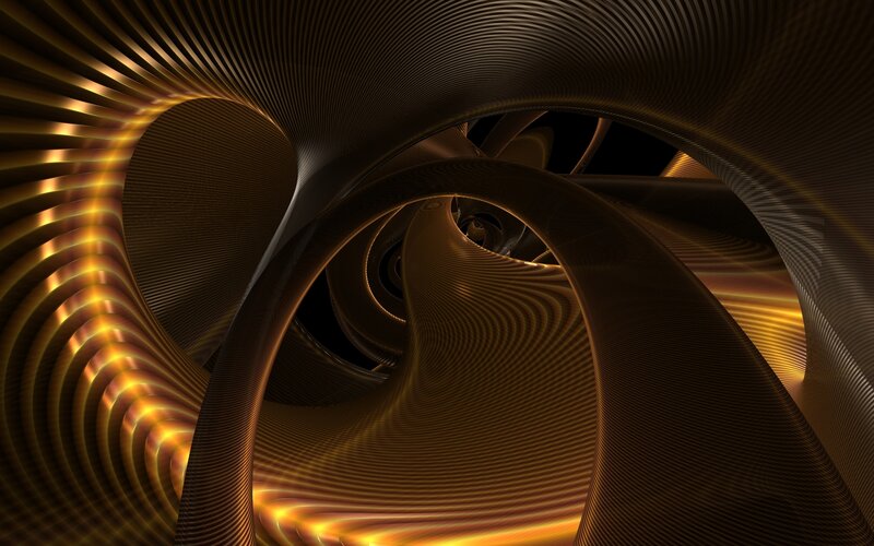 Golden spiral tunnel
