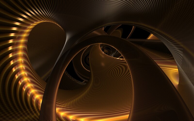 Golden spiral tunnel
