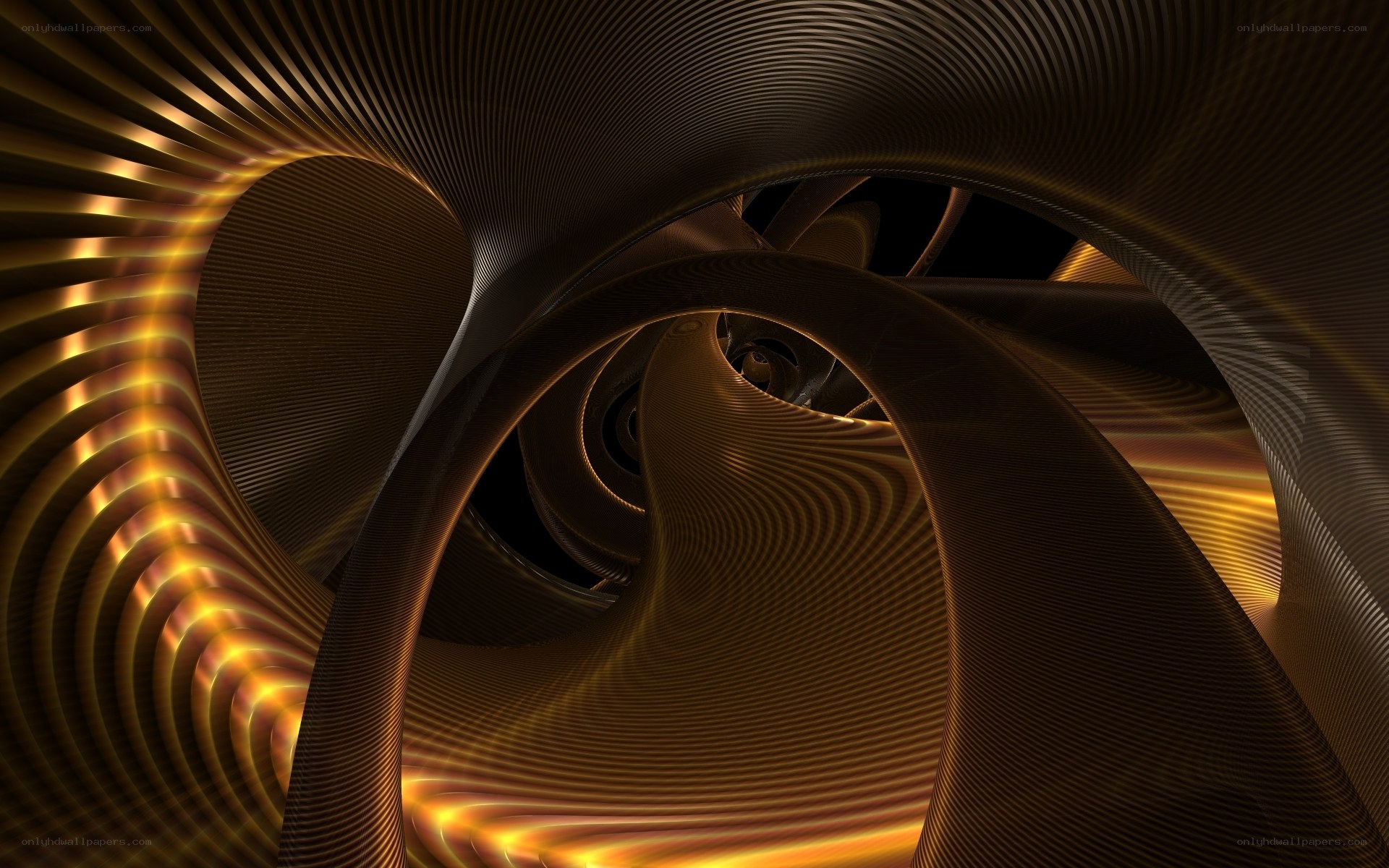 Golden spiral tunnel