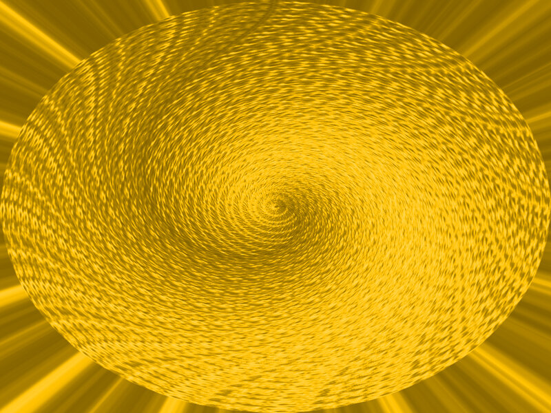 golden spiral with radiant light