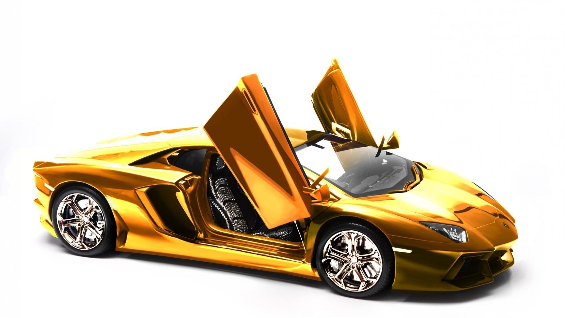 golden sports car model