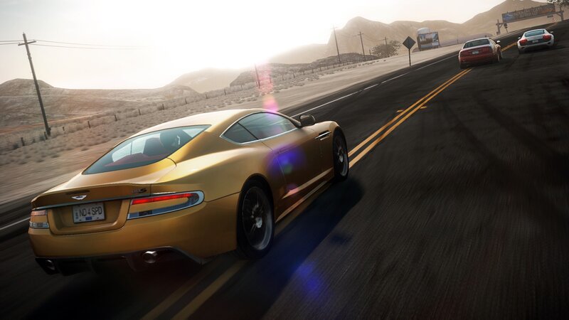 golden sports car racing