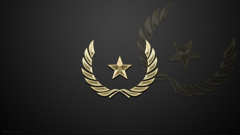 Golden Star and Laurel Wreath