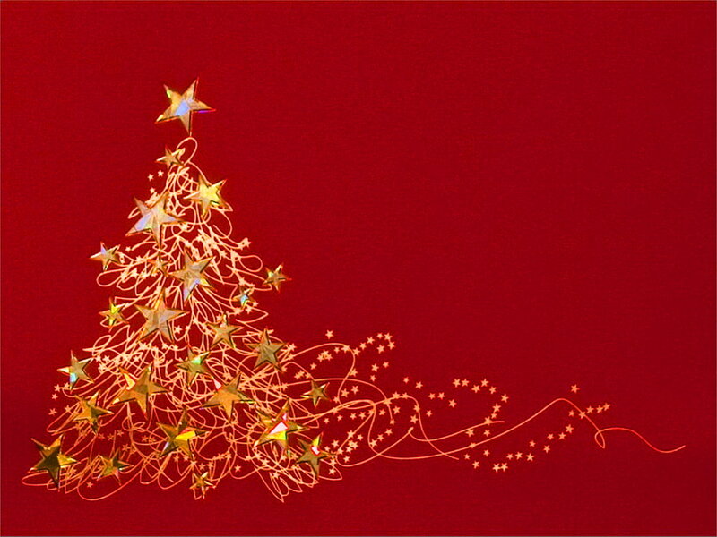 Golden Star Christmas Tree