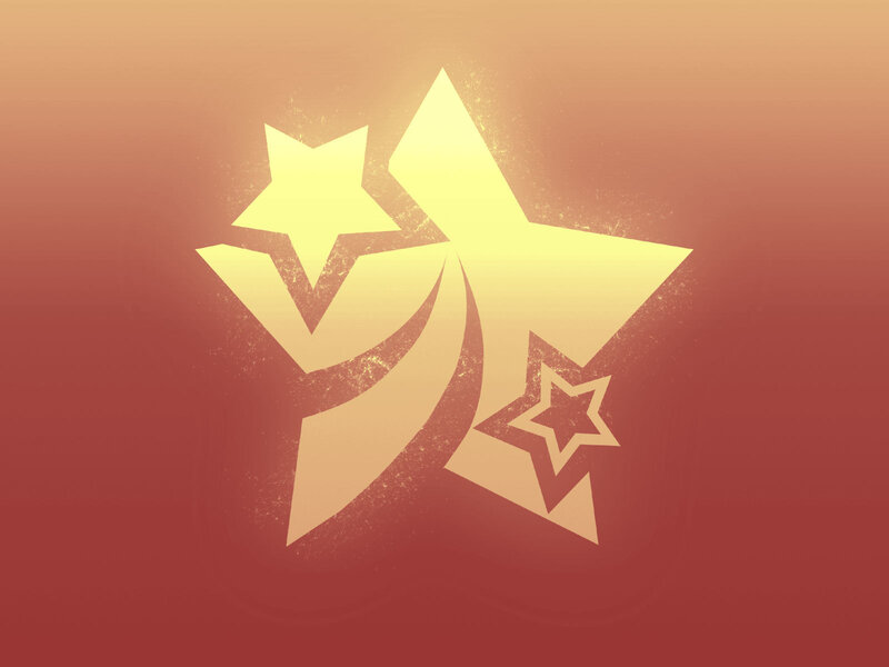 golden star logo design