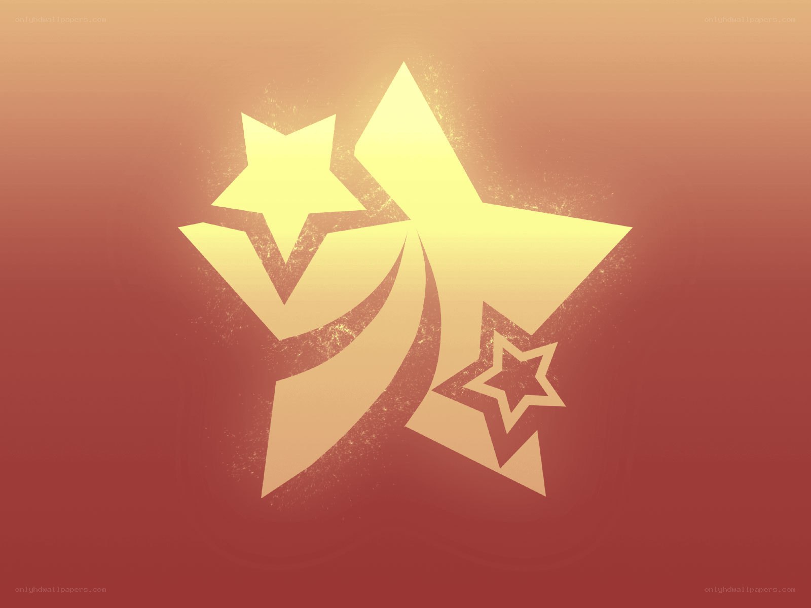 golden star logo design
