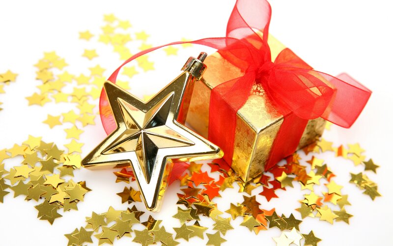 Golden Star Ornament — Gold
