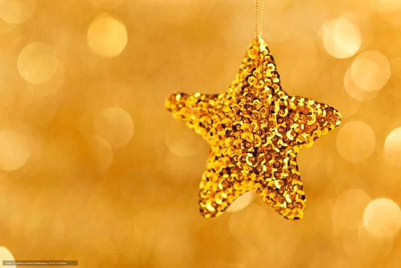 golden star ornament