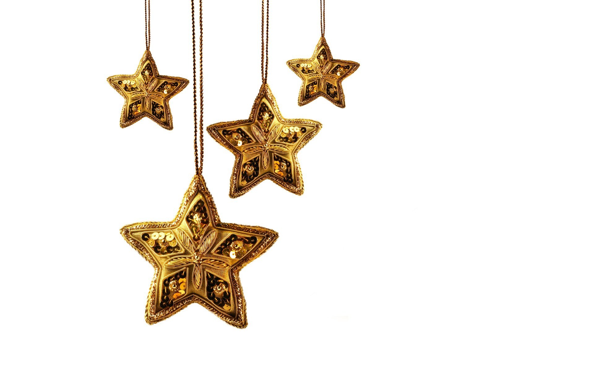golden star ornaments