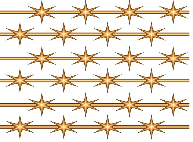 golden star pattern