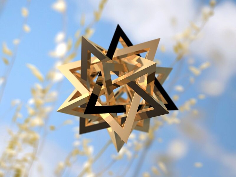 Golden Star Tetrahedron