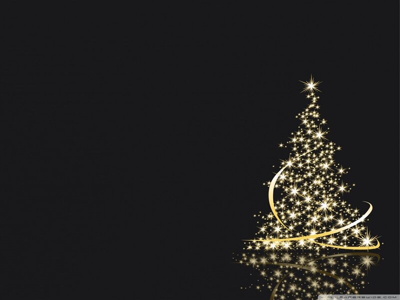 Golden Starry Christmas Tree