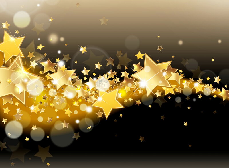 Golden Stars and Bokeh