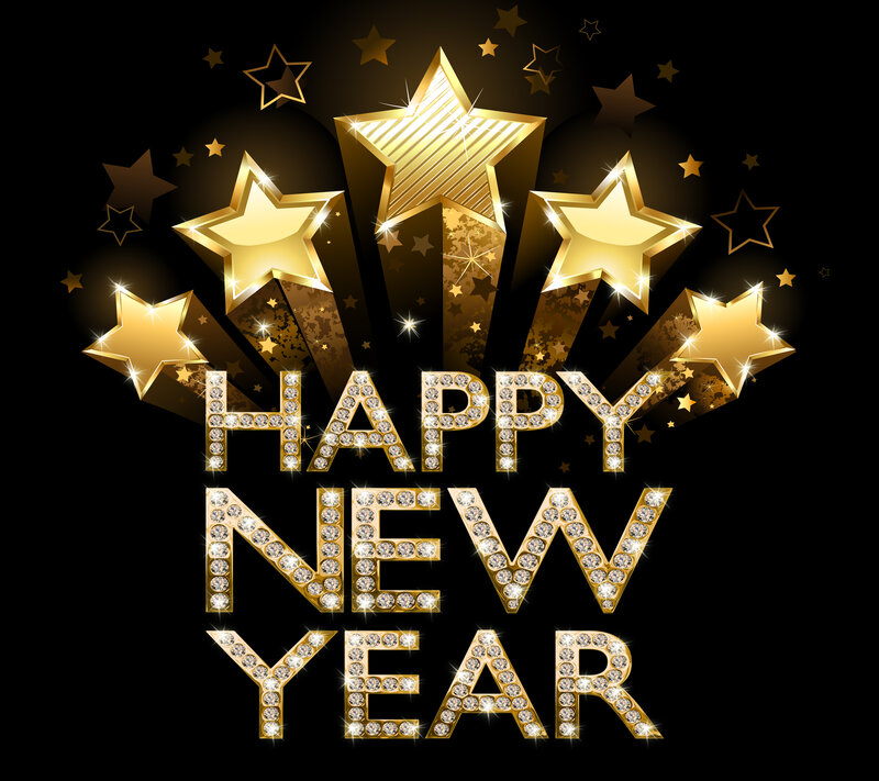 Golden Stars and Text