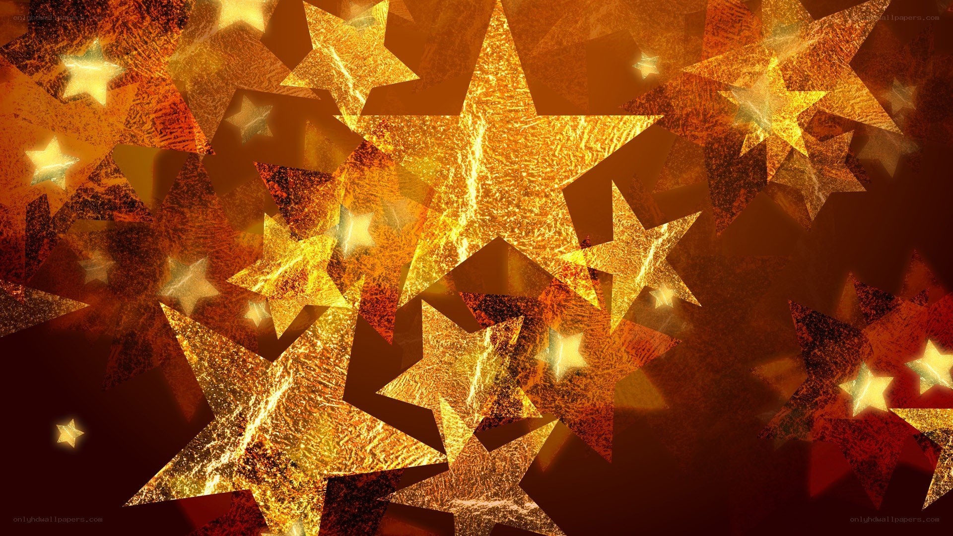 golden stars background