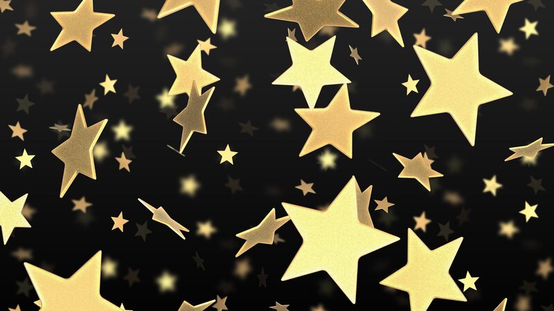 Golden Stars Falling — Gold