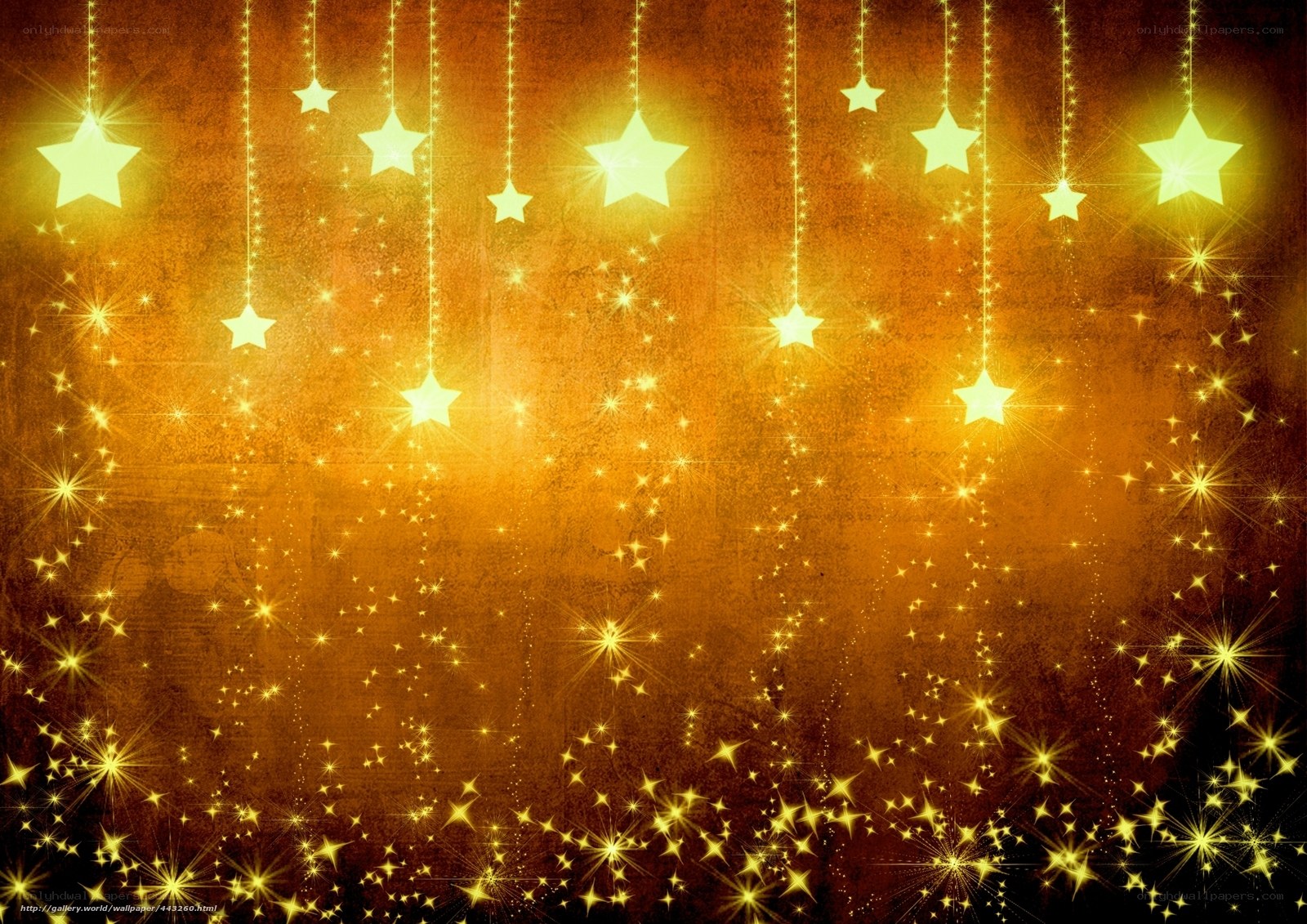 golden stars falling