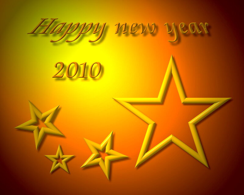 Golden Stars on Gradient