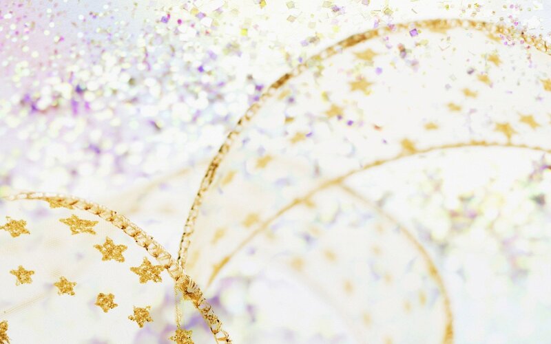golden stars on white fabric
