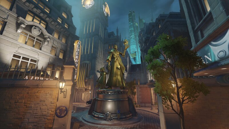Golden Statue in City Square
