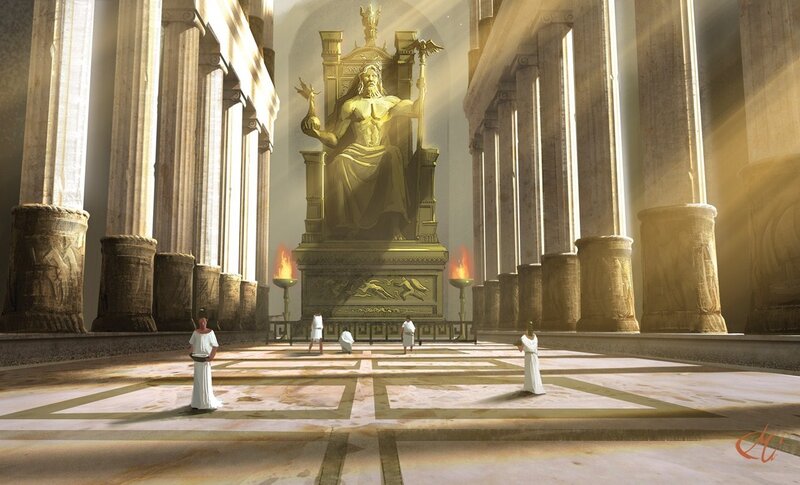 Golden Statue in Temple — Gold