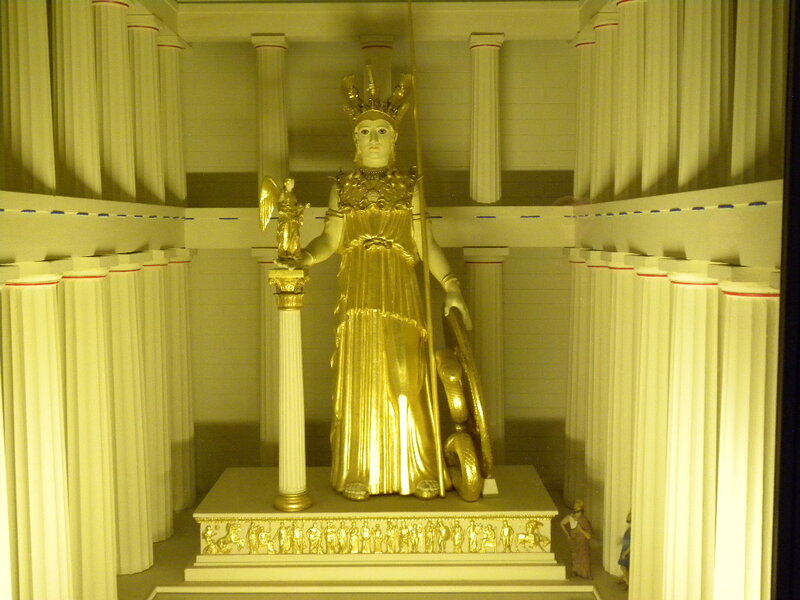 Golden Statue of Athena