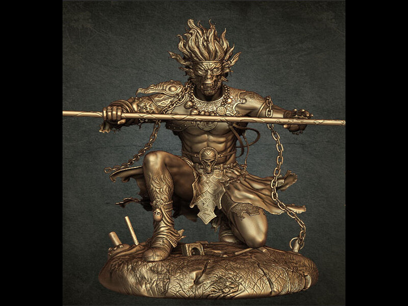 Golden Statue of Monkey King