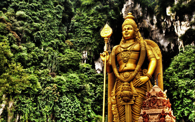 Golden Statue of Murugan