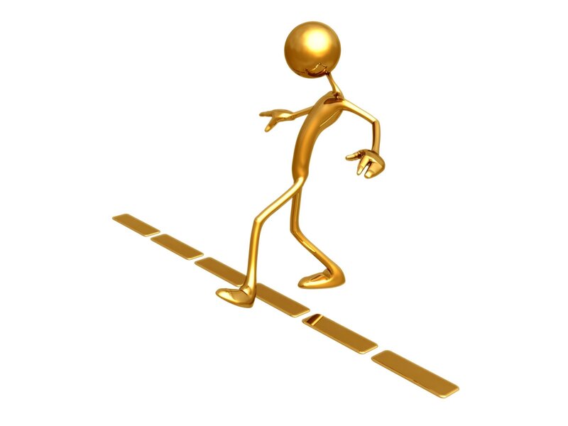 Golden Stick Figure